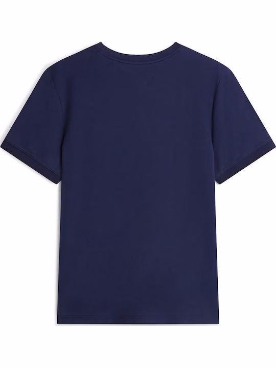 Tommy Hilfiger Ανδρικό Αθλητικό T-shirt Σκούρο Μπλε Μπλε Σκούρο 2