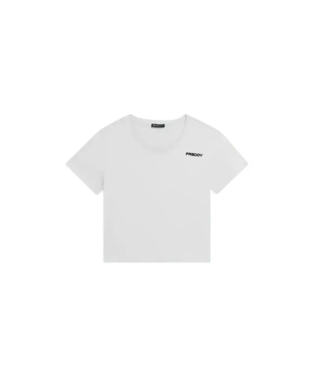 Freddy - Γυναικεία Μπλούζα T-Shirt Short-Sleeved Cropped S26WCYLT2-W Λευκό - XL 3
