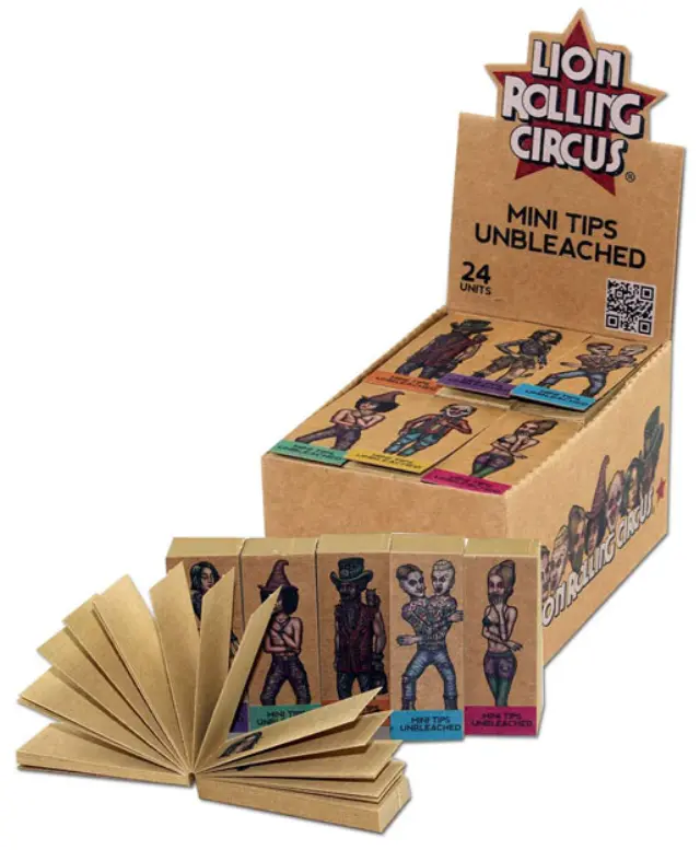 Lion Rolling Circus Tips Τζιβάνα Unbleached - Σπαστή Mini