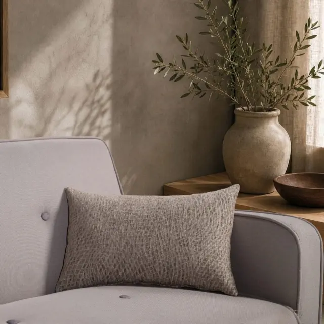 Μαξιλαροθήκη Norman 03 Light Brown TEORAN 65x65cm δαπέδου με γέμιση 2