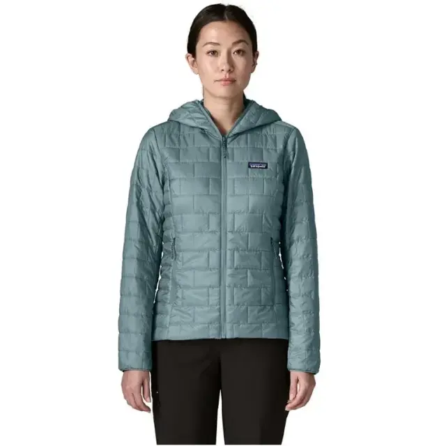 Patagonia Nano Puff Hoody Γυναικείο Συνθετικό Puffer Μπουφάν Regular Fit Blue Sage - Large 2