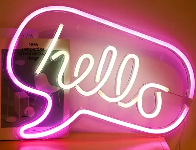 Φωτιστικό Neon Home Deco Factory LA10425 - Hello - USB LA10425