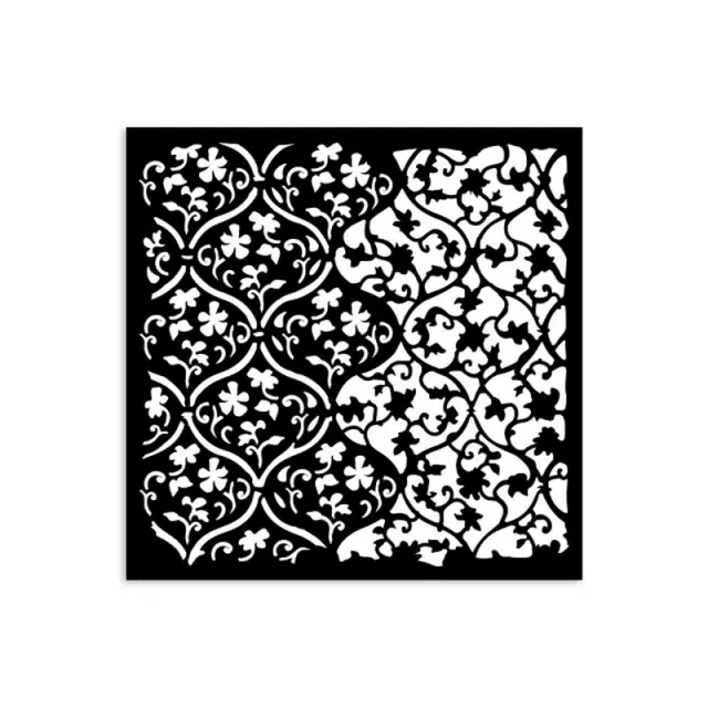 Thick Stencil 12x12cm, Stamperia, Tapestry