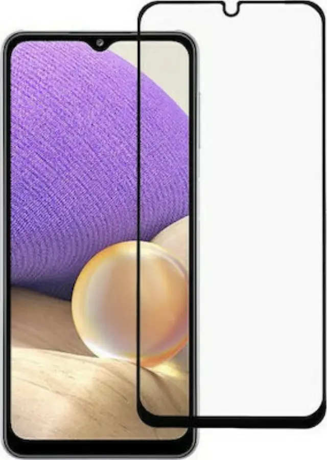 Tempered Glass Αντιχαρακτικό Τζαμάκι Προστασίας Full Cover για Samsung Galaxy A32 4G- Black OEM