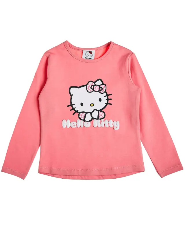 Μπλούζα Hello Kitty με ανάγλυφα γράμματα