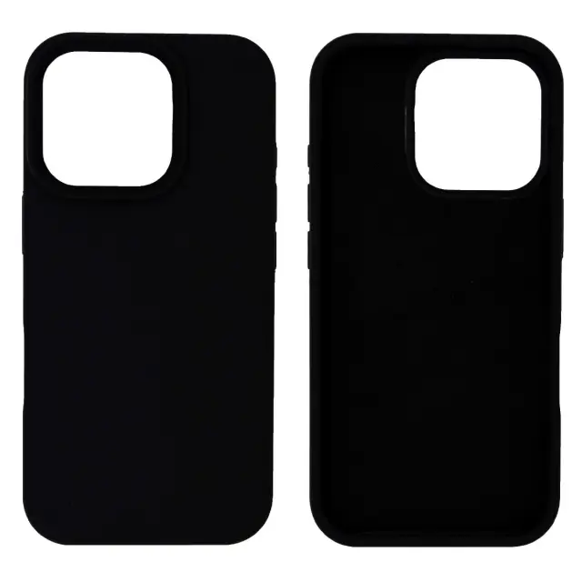 Θήκη Ancus Silicon Liquid για Apple iPhone 16 Pro Μαύρο