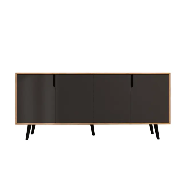 Κονσόλα FLEFLER Sapphire Δρυς / Ανθρακί 180x45x80