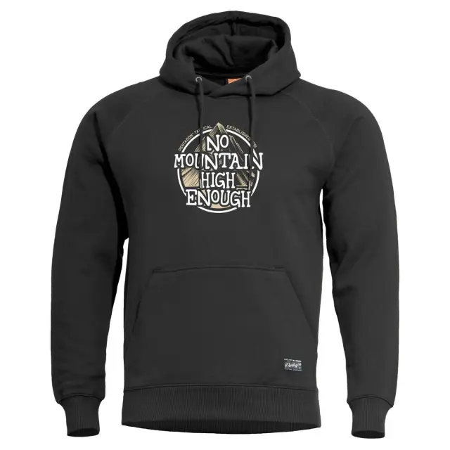 Pentagon PHAETON “NO MOUNTAIN” Hood Sweater-Μπλούζα Φούτερ για Καθημερινή Χρήση - 01-Black-Μαύρο