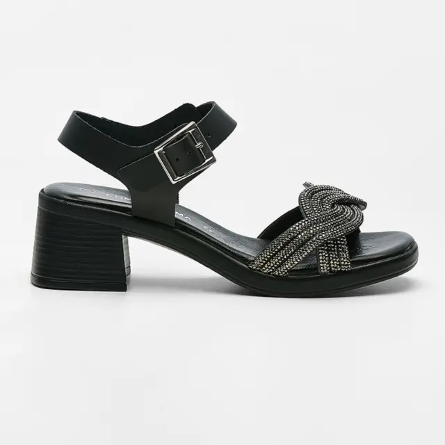 Comodissima Πέδιλα Γυναικείο δέρμα Μαύρο COM/345070 NERO/NERO