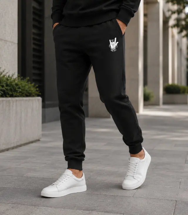 Φόρμα Noshame® Μαύρη με τύπωμα - 3126027 - XXL