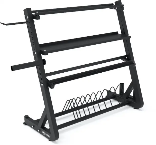 Αποθηκευτικό Rack Δισκών Αλτήρων Kettlebell Λαστίχων (43937)