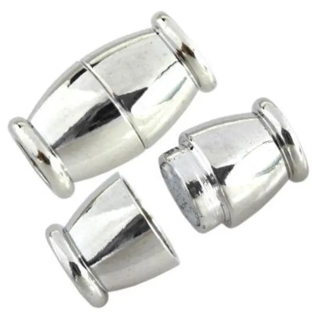 Μαγνητικό Κούμπωμα 18.8x11mm εσ.6mm - Silver Color - 2τεμ