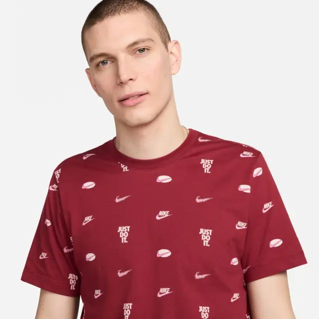 Nike Sportswear T-Shirt (FQ8036-677) - Μπορντό 2