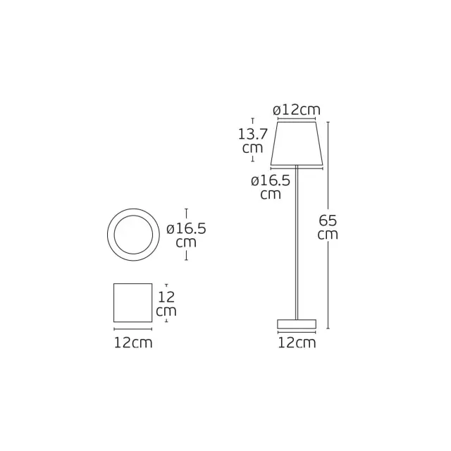 Mat VK/02134/AN/W – Φωτιστικό Led δαπέδου 7W 3000K 565lm Ανθρακί IP65 2