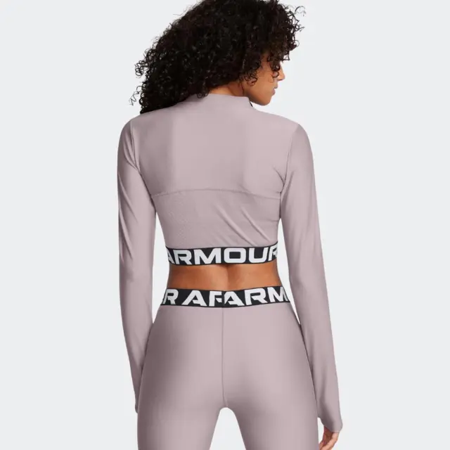 Under Armour HeatGear Rib 1/4 Top (1388692-015) - Γκρί 3