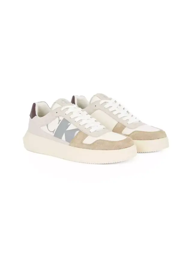 Calvin Klein - Cupsole Mono Lth Ανδρικά Chunky Sneakers YM0YM01122-0HI Μπεζ 2