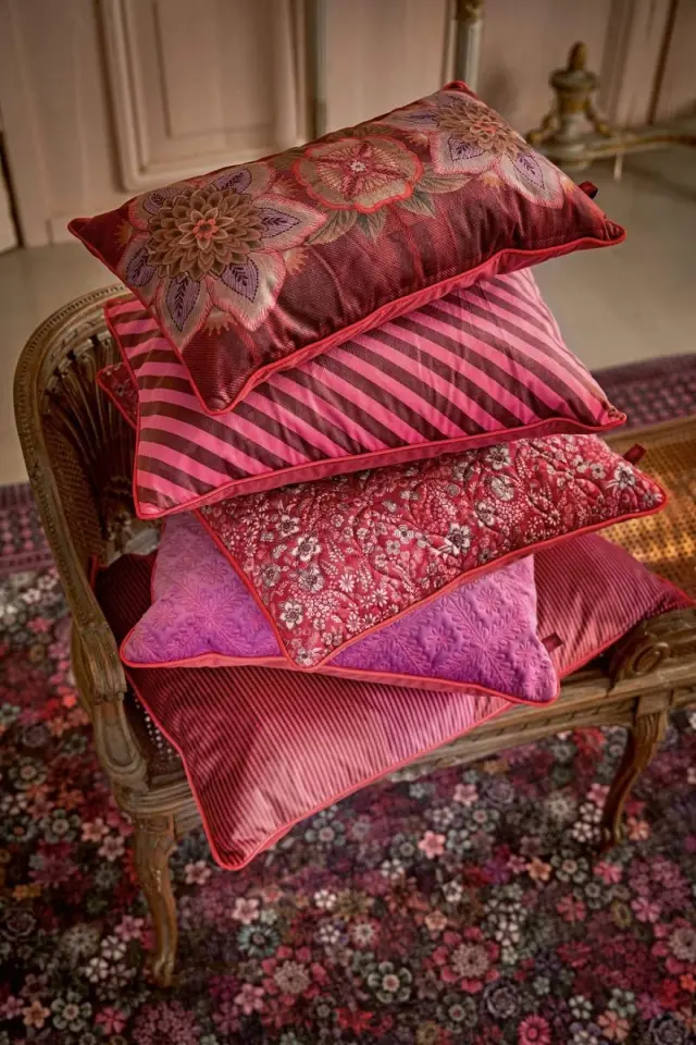 PIP STUDIO - ΔΙΑΚΟΣΜΗΤΙΚΟ ΜΑΞΙΛΑΡΙ ''MULTI STRIPES'' ΚΟΚΚΙΝΟ 50cm X 70cm - One size 3