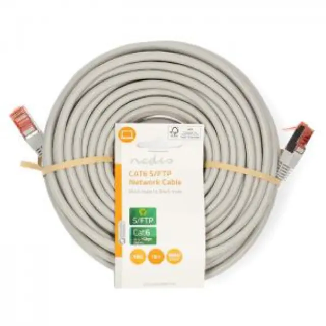 Καλώδιο δικτύου CAT 6, S/FTP, 15m σε γκρι χρώμα. 3