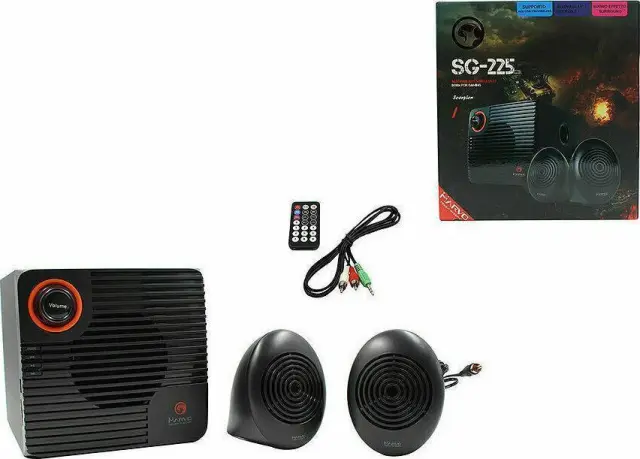 Marvo SG-223 Ηχεία Υπολογιστή 2.1 με Ισχύ 10W σε Μαύρο Χρώμα