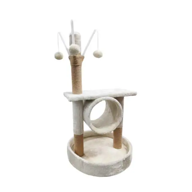 Ονυχοδρόμιο Γάτας 80cm με Παιχνίδια - Cat Tree Scratching Post 80cm with Toys 0290006 3