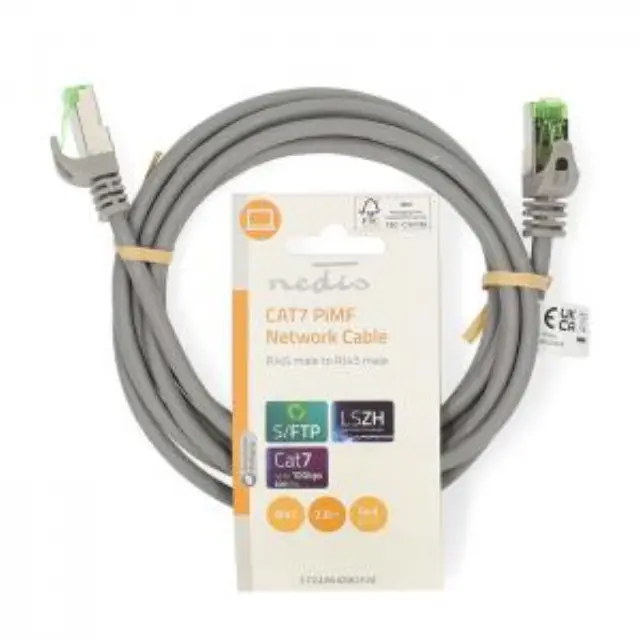 Καλώδιο δικτύου CAT 7, S/FTP, 2.00m σε γκρι χρώμα. 3