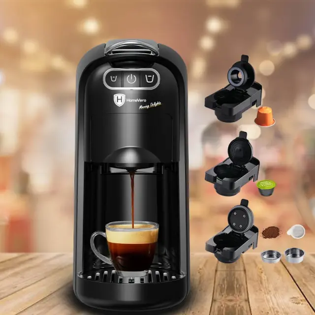 HomeVero Coffee Machine 3 in 1 Multi Capsule 2