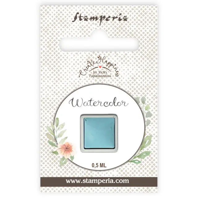 Παστίλια ακουαρέλας 0,5ml Stamperia, Light Blue 2