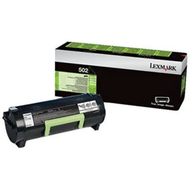 Lexmark 502 Γνήσιο Toner Laser Εκτυπωτή Μαύρο Return Program 1500 Σελίδων (50F2000)