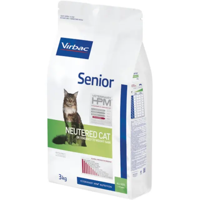 Ξηρά Τροφή Γάτας Virbac Senior Neutered 3kg με Χοιρινό και Κοτόπουλο 2