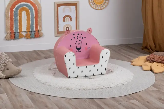Delsit Παιδική Πολυθρόνα Με Μπράτσα Pink Tiger With Ears 2