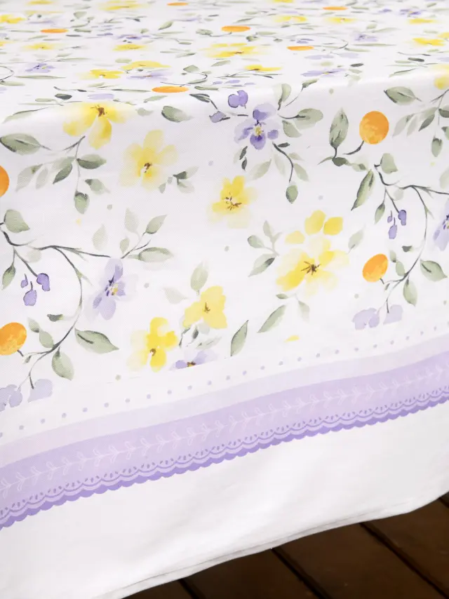 Τραπεζομάντηλο 140x240 Nima Brunch Time Lilac 100% βαμβακερό 2