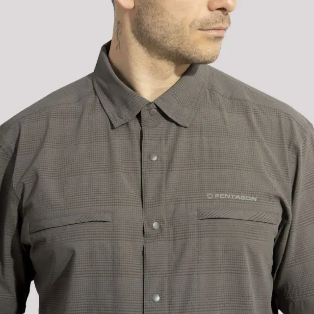 Pentagon Ripple Shirt Short-Πουκάμισο Κοντομάνικο για Τακτική-Καθημερινή Χρήση - 06RG-Ranger Green-Σκούρο Πράσινο 2