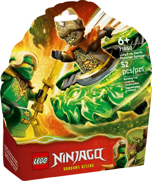 LEGO® Ninjago Lloyd vs. Earth Monster Spinner για 6+ Ετών 52τμχ - 71850 2
