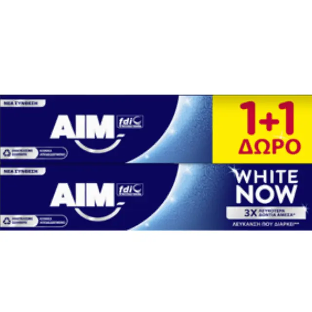 AIM White Now 75ml 1+1 ΔΩΡΟ