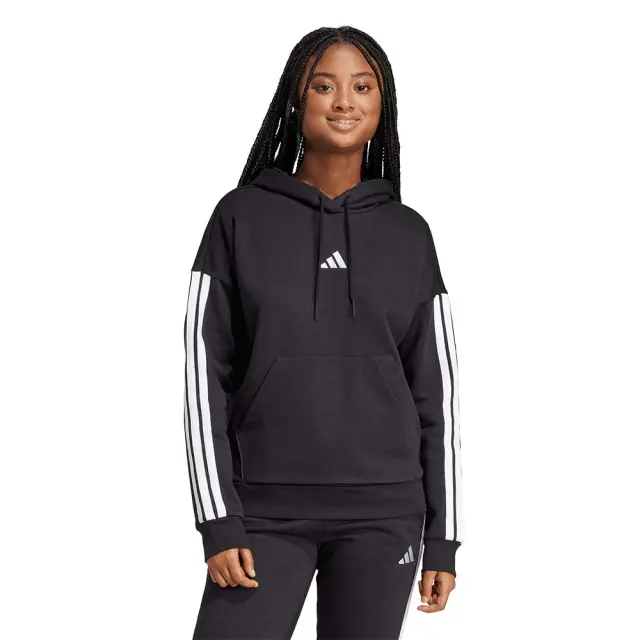 adidas Sportswear Women's 3Stripes Fleece Hoodie Μαύρο JX2538 (adidas Sportswear)