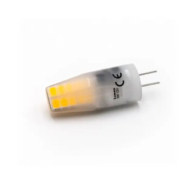 LED ΛΑΜΠΑ ΣΙΛΙΚΟΝΗΣ SMD G4 3W 12VAC/DC ΜΑΤ ΝΤΙΜΑΡΙΖΟΜΕΝΗ 6200K