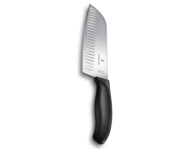 Μαχαίρι Santoku Victorinox Swiss Classic με αυλακώσεις και μήκος λεπίδας 17cm - Black6.8523.17B 3