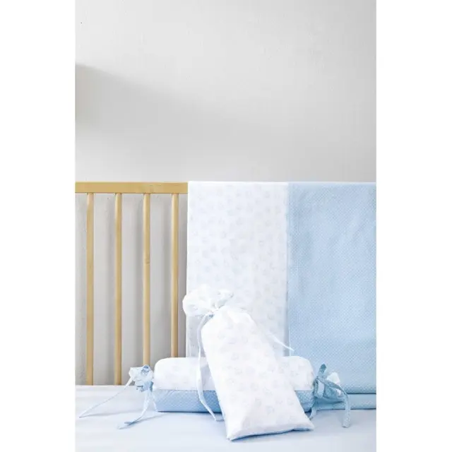 Σετ Σεντόνια 3x 115x180cm Birdies Blue Nima