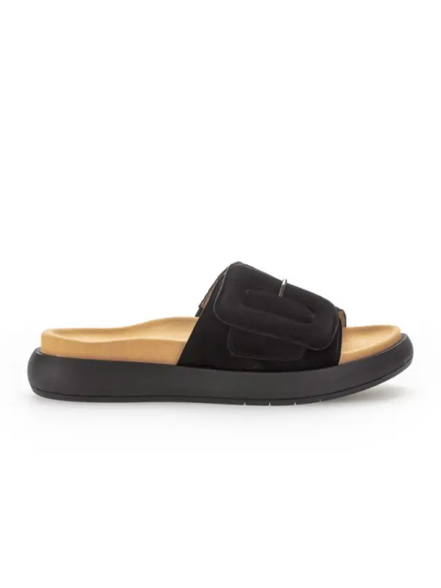 Gabor Πέδιλα Γυναικείο δέρμα Nubuck Μαύρο GAB/43751 17-BLACK 3