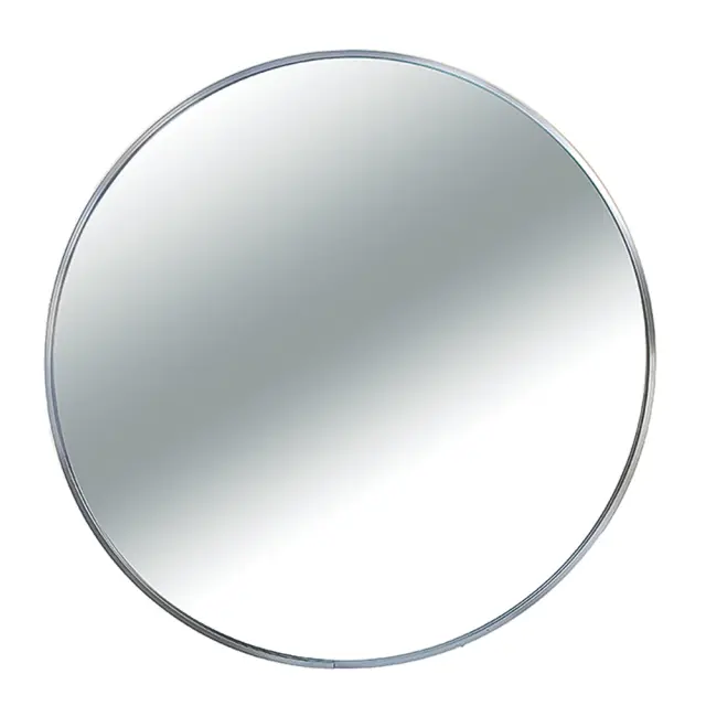 Καθρέπτης αλουμινίου στρογγυλός ασημί Δ60cm Homeguru JP104S