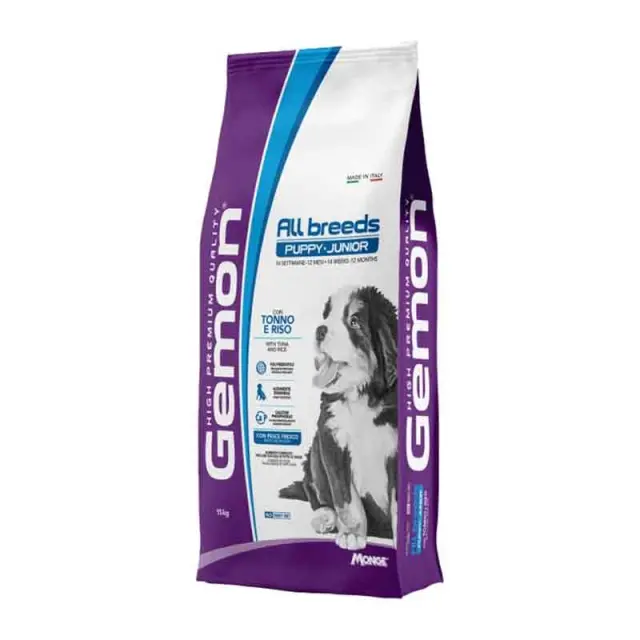 Gemon Puppy & Junior All Breed Ξηρά Τροφή για Κουτάβια με Τόνο & Ρύζι 3kg