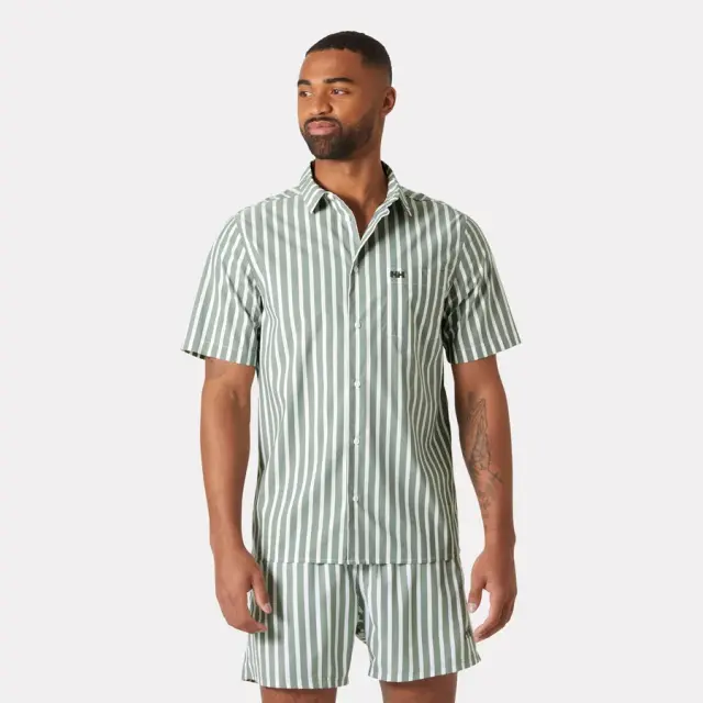 Helly Hansen Fjord Quick-Dry 2.0 Ανδρικό κοντομάνικο πουκάμισο - Jungle Green - M 3
