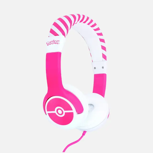OTL Pokemon Pokeball Ενσύρματα Παιδικά On Ear Ακουστικά Ροζ