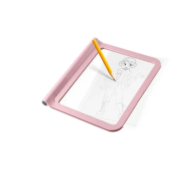 KIDYWOLF Επαναφορτιζόμενο Tablet Ζωγραφικής 2 όψεων με οθόνη LΕD & μαυροπίνακα - Σχέδιο Μόδας (5+ ετών) 182570