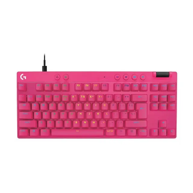 Logitech Gaming Keyboard G Pro X Rapid TKL Magenta (920-013253)