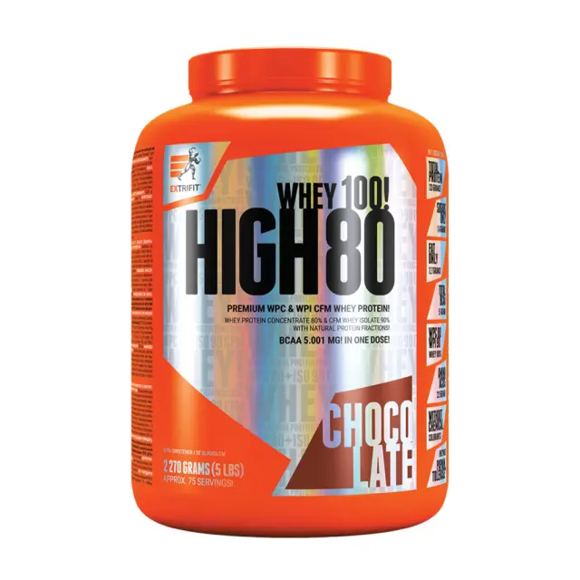 Extrifit High Whey 80 chocolate, 2270-g