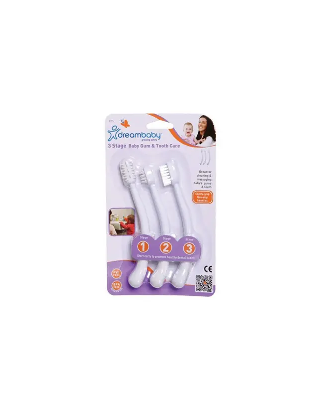 Σετ Οδοντόβουρτσες 3 Τεμαχίων DreamBaby White BR75869 2