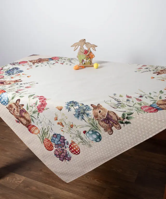 τραπεζομάντηλα ( 140cm x 180cm) EASTER DOTS - -