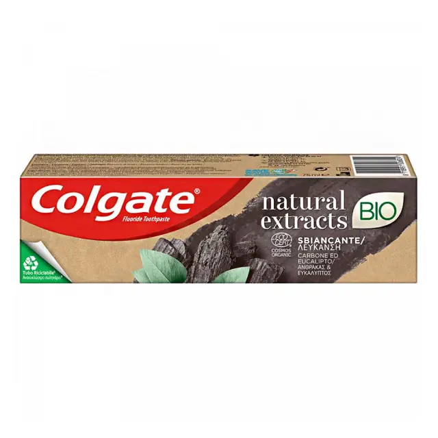 Colgate Bio Natural Extracts Οδοντόκρεμα με Ενεργό Άνθρακα για Λεύκανση 75ml