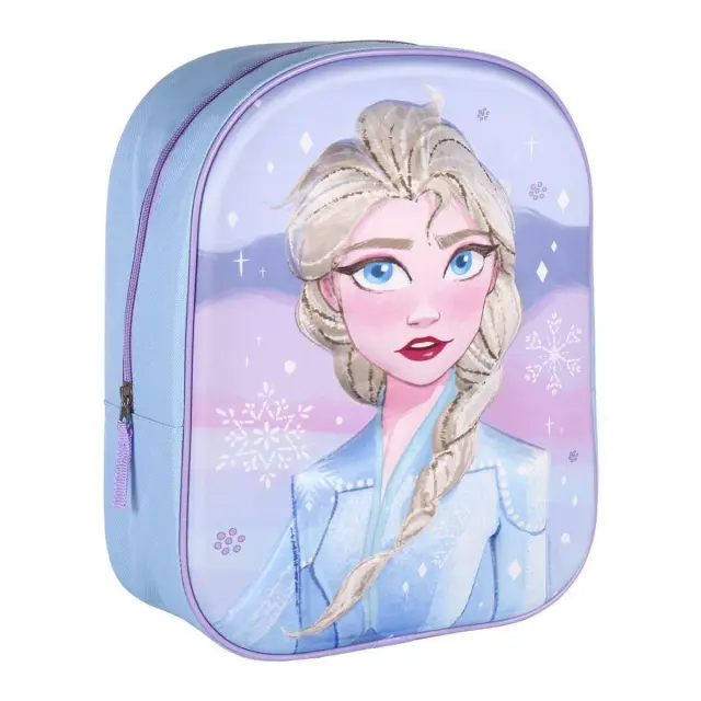 Disney Frozen 3D Σχολική Τσάντα Πλάτης Δημοτικού Μπλε 31 x 25 x 10 cm Μπλε